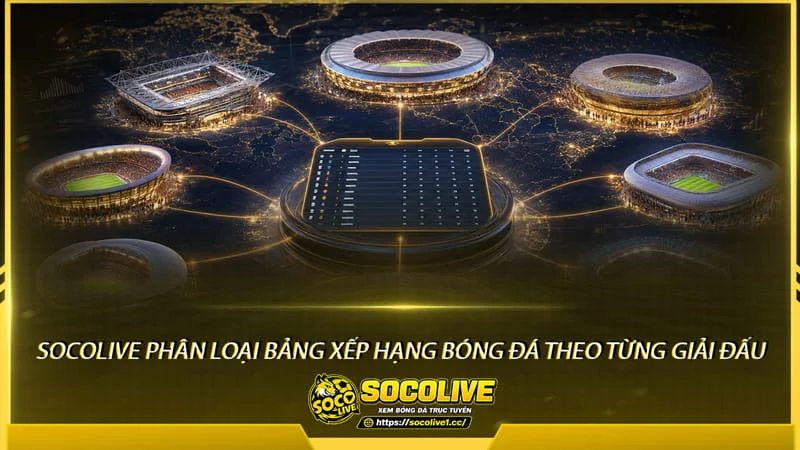 Socolive phân loại bảng xếp hạng bóng đá theo từng giải đấu Socolive phân loại bảng xếp hạng bóng đá theo từng giải đấu